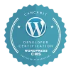 Badge de certification WordPress pour développeur ou agence spécialisée